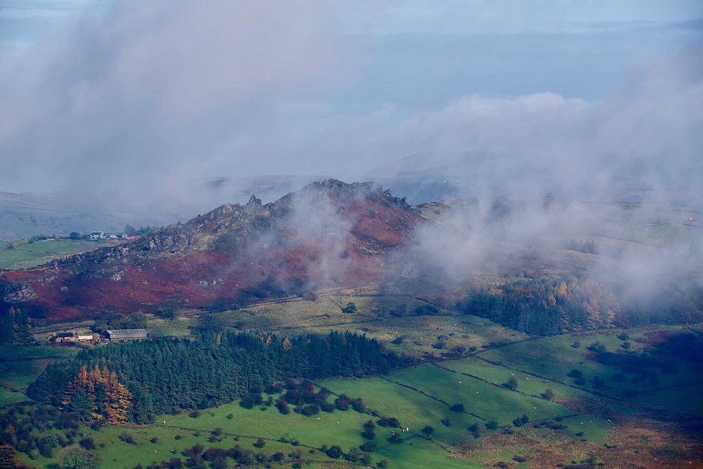 leek, staffordshire, Fog lifting to low cloud last week.....