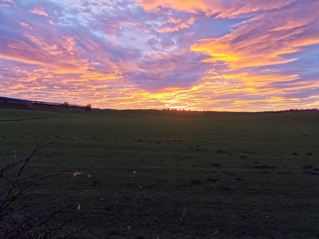 Auchterarder, , Lovely sunset...
