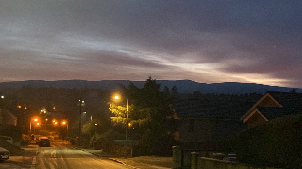 Grantown on Spey, Highlands, Slippery cycle to the pool this morning. ...