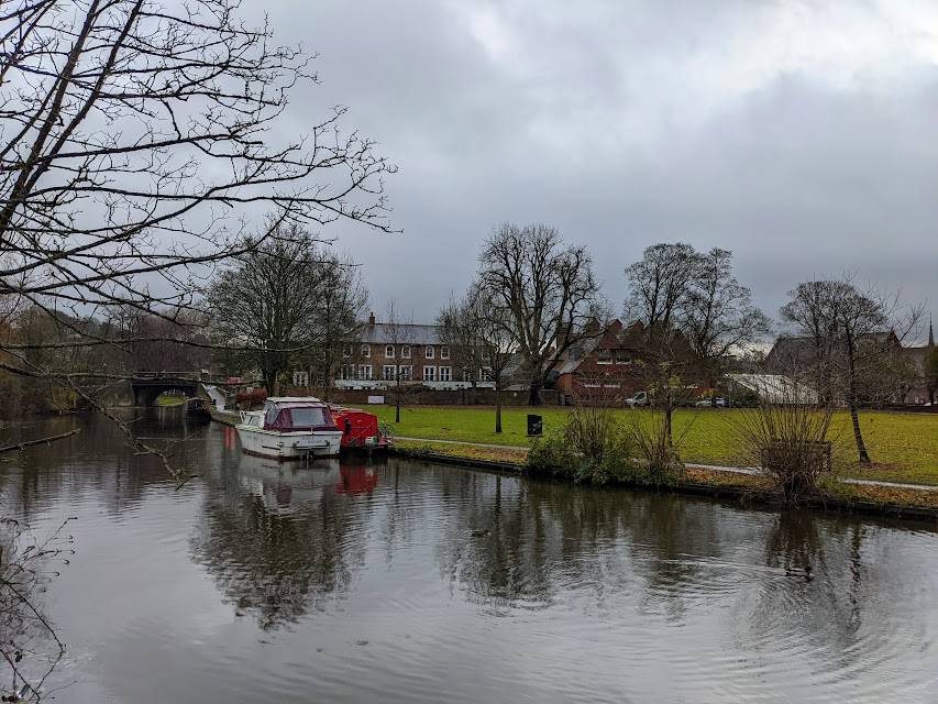Grand Union canal on a damp December day Berkhamsted, Herts,, sent by brian gaze