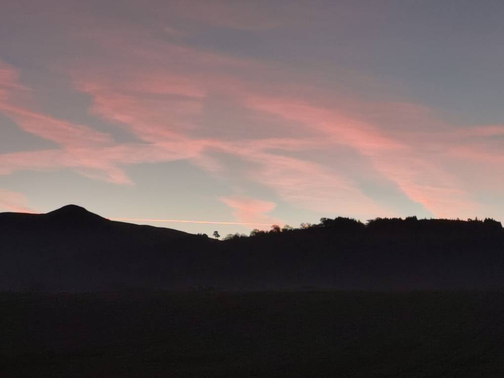 Auchterarder, , Settled dawn over the Ochills...