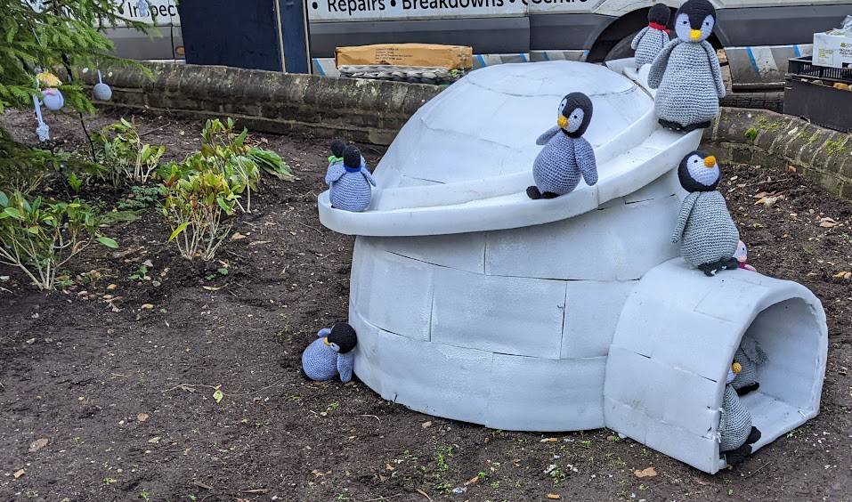 Tring, Herts, Temperatures are starting to dip but an igloo 30 miles from central London ...