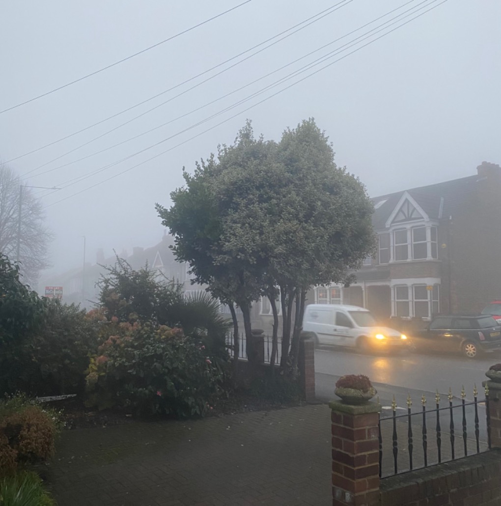 DARTFORD, Kent, Foggy morning ...
