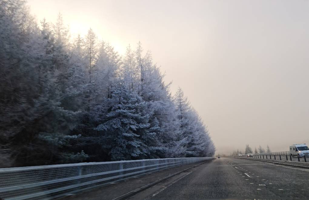 Driving from Blair Atholl, -4ºC temps. Posted by danbutterworth1979