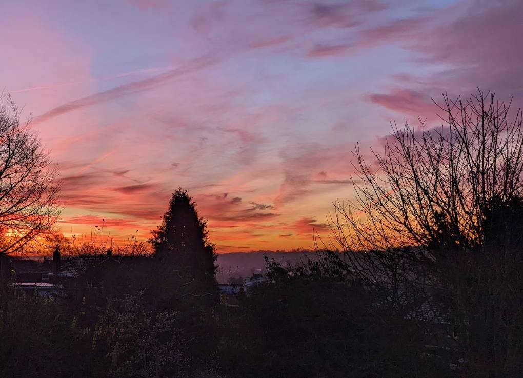 Berkhamsted, Herts, Red sky in the morning...