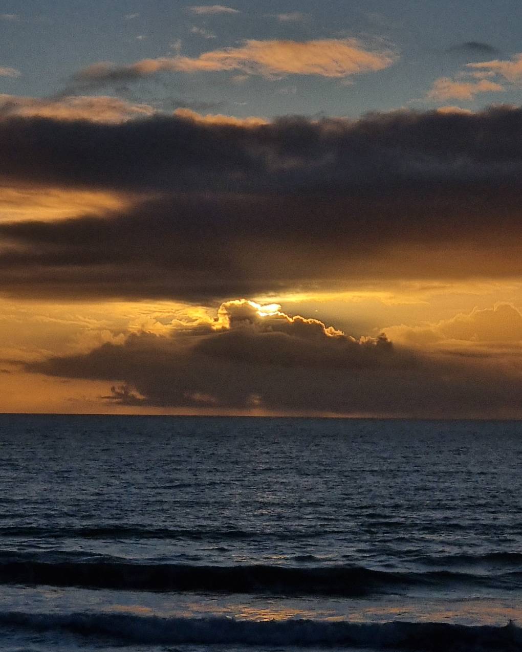 Talybont, Gwynedd, Just before sunset on Talybont beach...