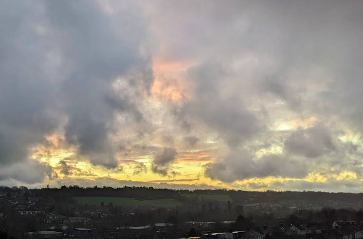 Berkhamsted, , Rain clearing on another mild day...