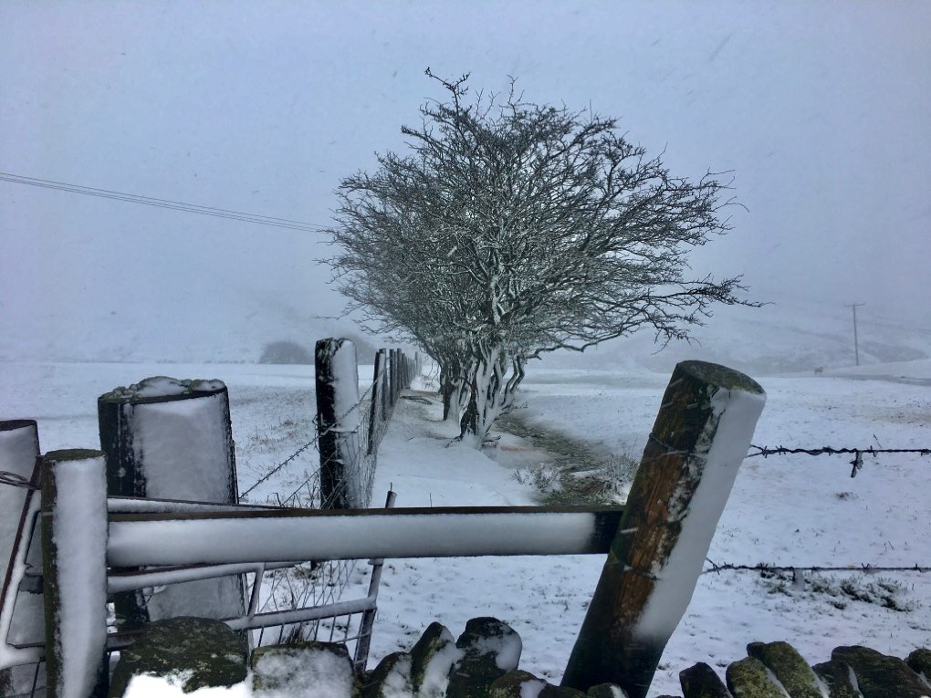 leek, staffordshire, Heavy snow now falling.....