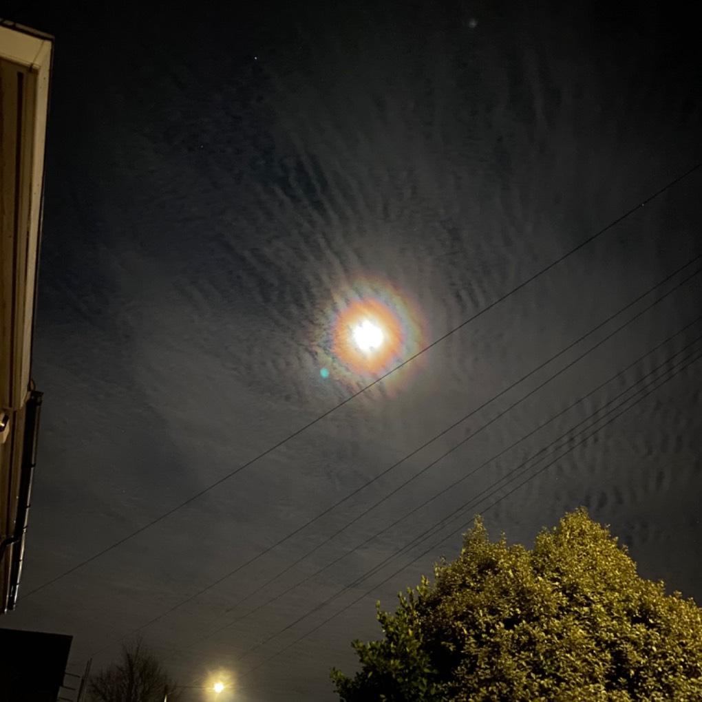 DARTFORD, Kent, Moonlit night winter...