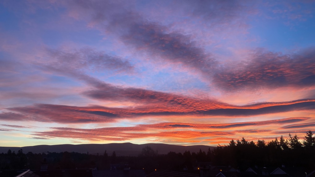 Grantown on Spey, Scottish Highlands, Sunrise this morning. ...