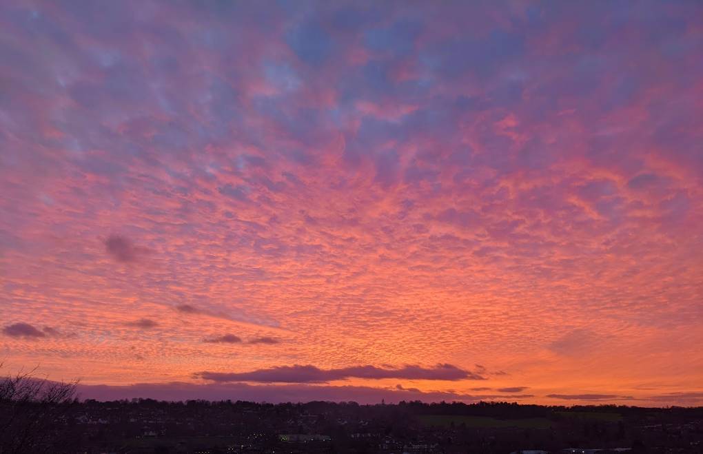 Berkhamsted, , Flame red sunset...