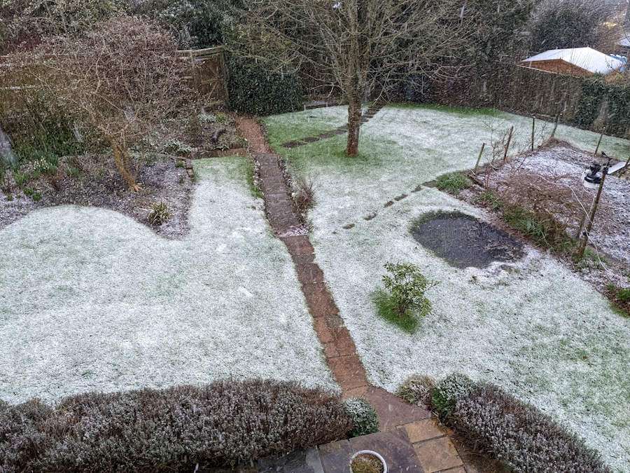 Berkhamsted, Herts, A sprinkling of snow at last...