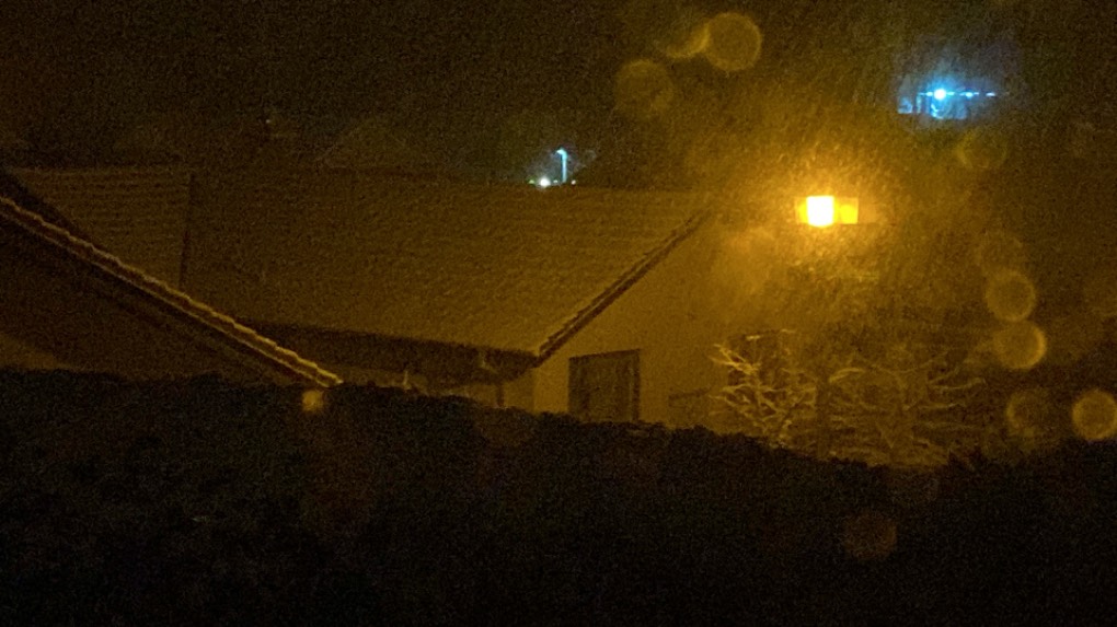 Grantown on Spey, Highlands, Snowy night ...