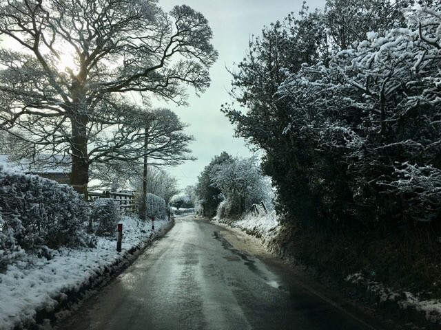 leek, staffordshire, After Eunice the snow came back.....