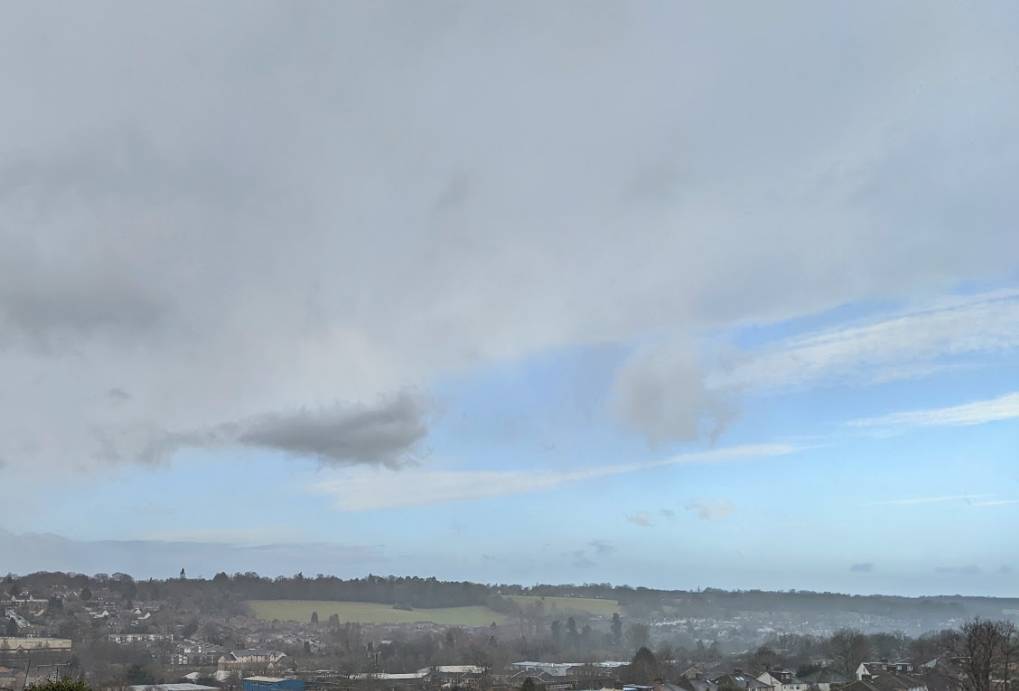 Showery conditions in late winter Berkhamsted, Herts,, sent by brian gaze