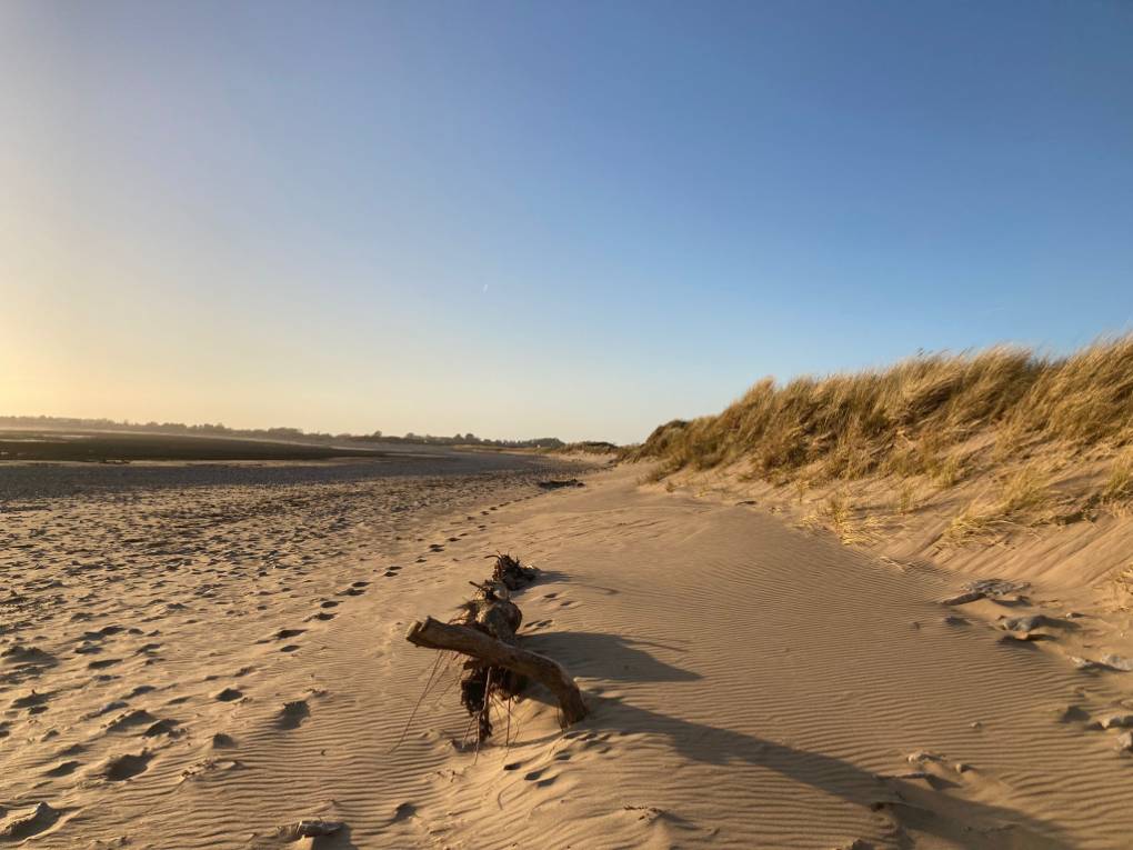 Porthcawl, Bridgend, Newton beach, sunny winter's day...