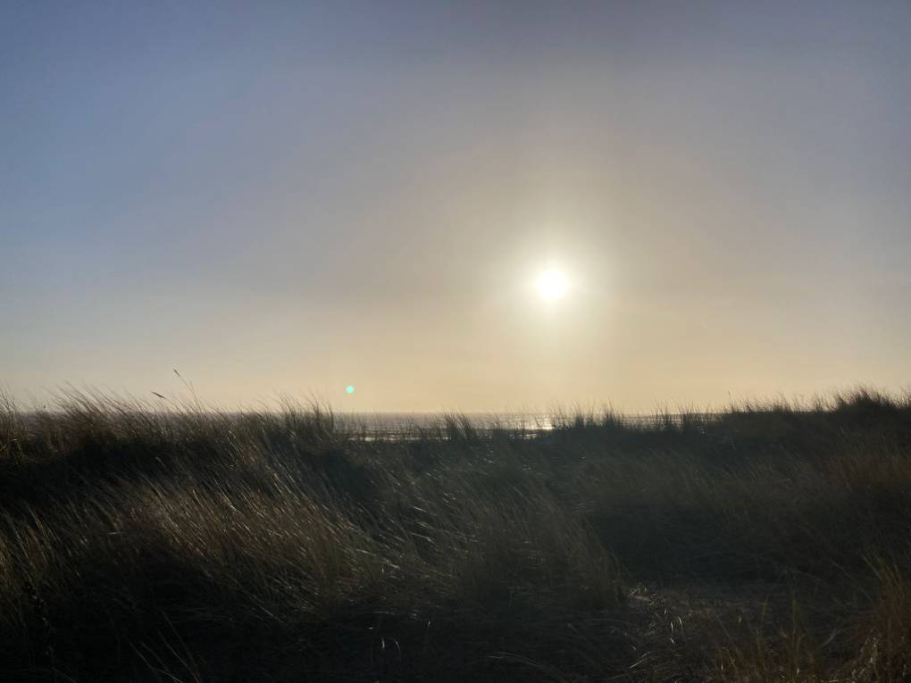 Porthcawl, Bridgend, Newton beach, sunny winter's day...