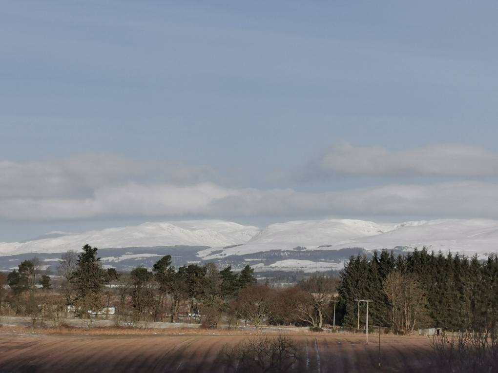 Auchterarder, , A lot of snow above 200m...