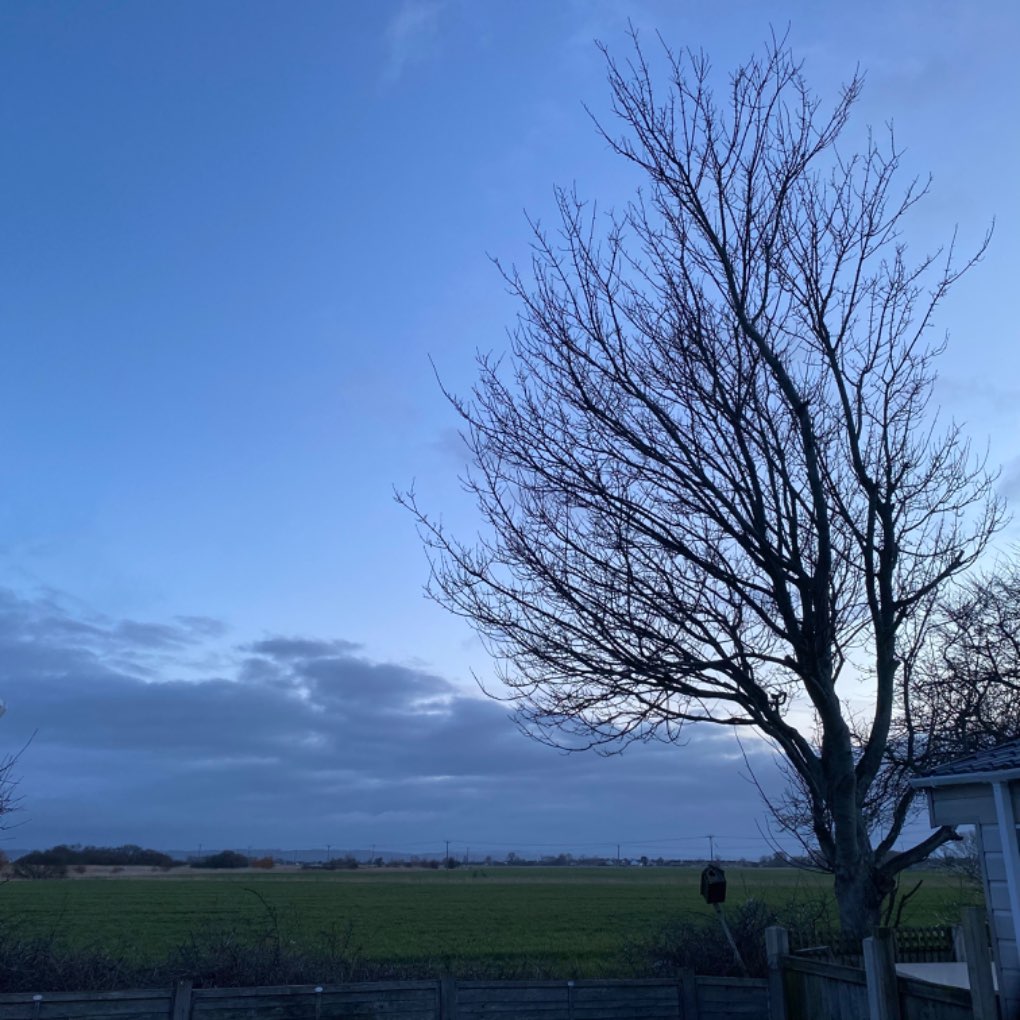 Spring morning after wet and wild night Romney Marsh, Kent,United Kingdom, sent by Windy Willow