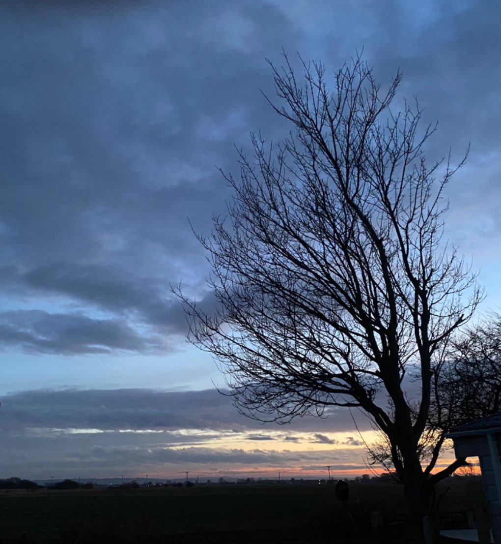 New Romney Marsh, Kent, Early morning before the rain ...