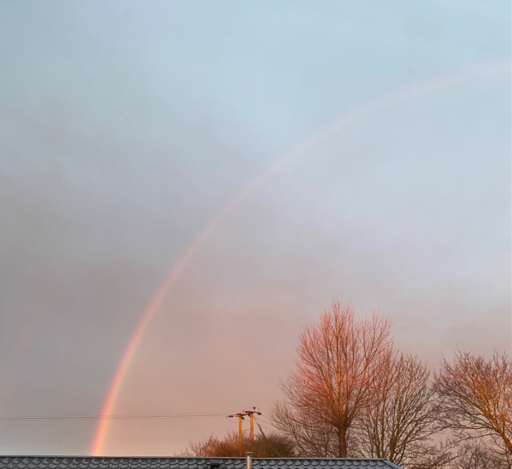 Early morning rainbow New Romney, Kent,, sent by Windy Willow