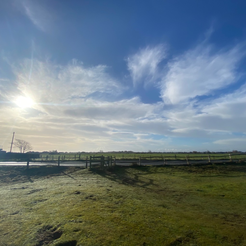 New Romney, Kent, Spring morning on the Warren ...