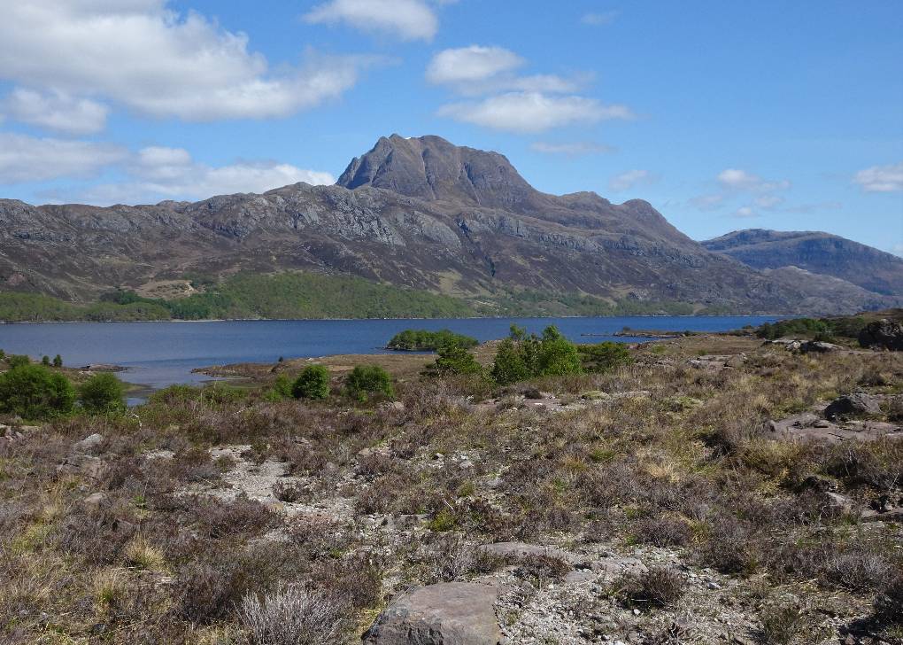 Gairloch, Wester Ross, Slioch, over Loch Marie...