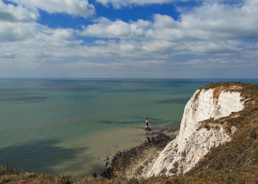 Eastbourne, East Sussex, Beachy Head Lighthouse...