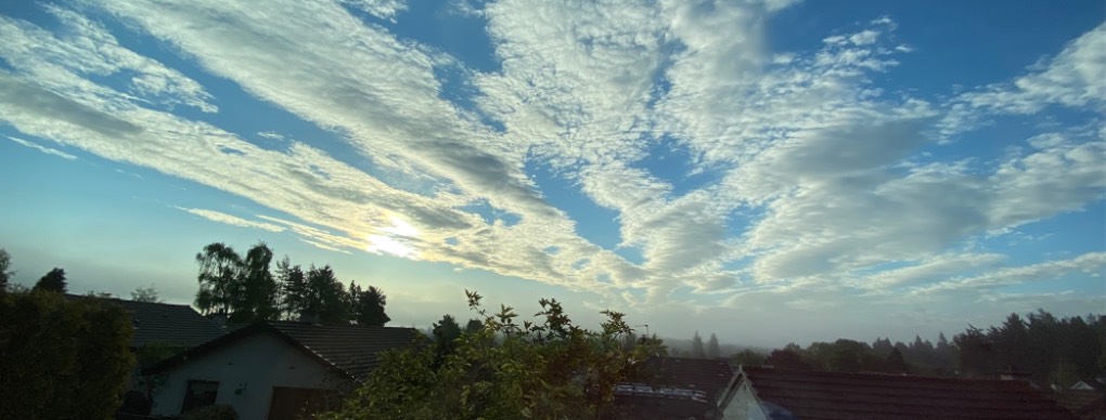 Grantown on Spey, Highlands, Fine morning. ...