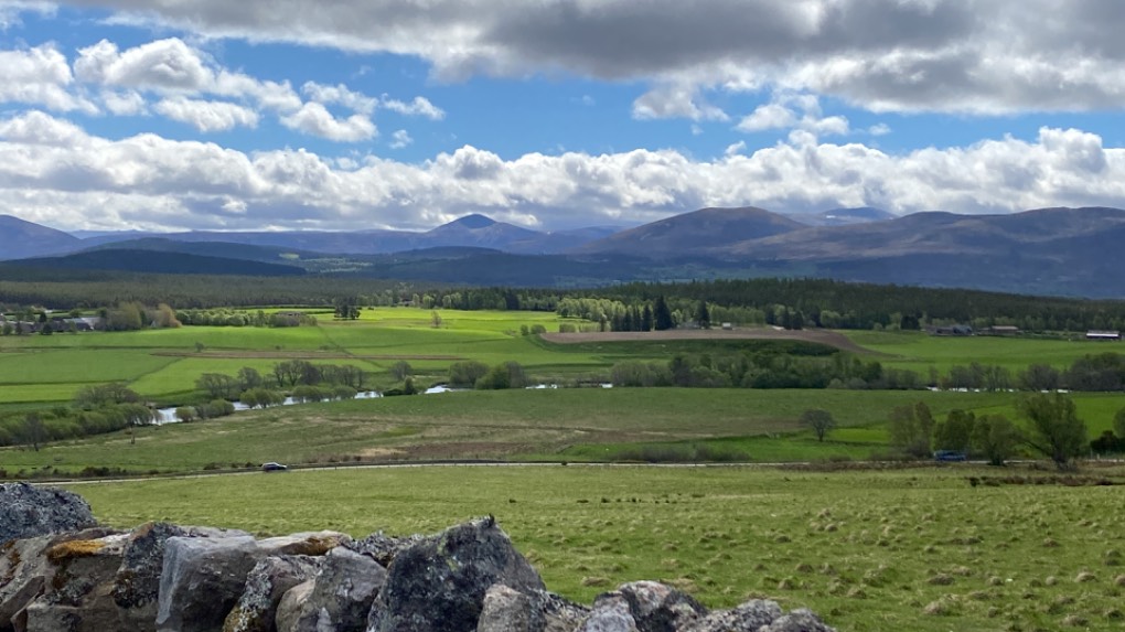 Boat of Garten, Highlands, Looking towards the Cairngorm Mountains ...