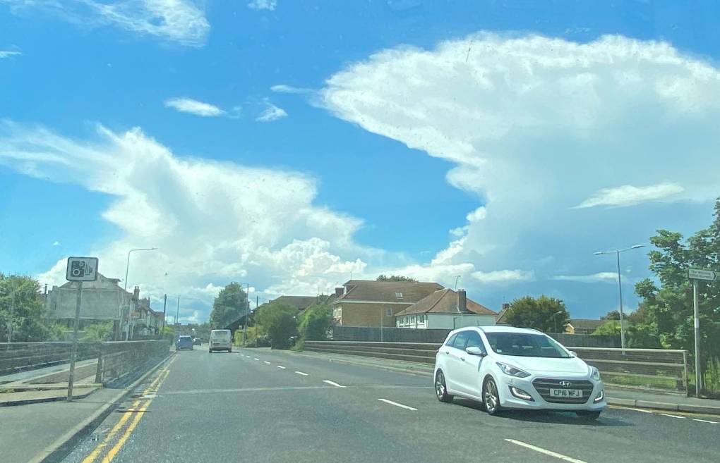 Dartford, Kent, Between thundery showers...