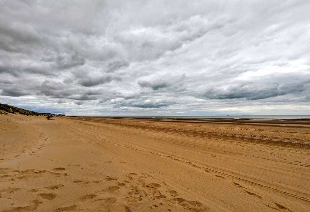 Rye, East Sussex, Camber Sands beach...