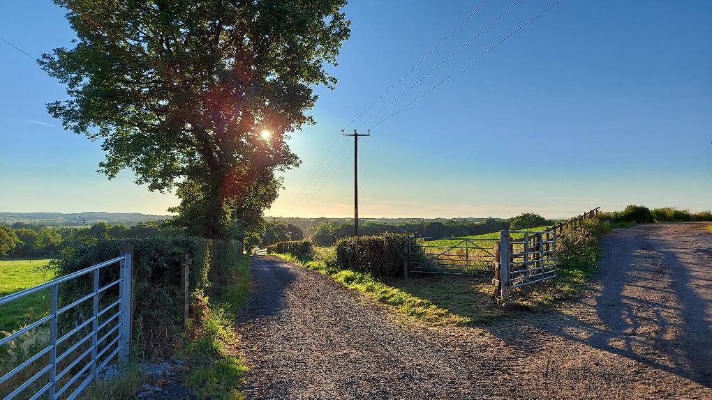 Blackrod, Lancashire, Lancashire countryside on a warm and sunny July evening....