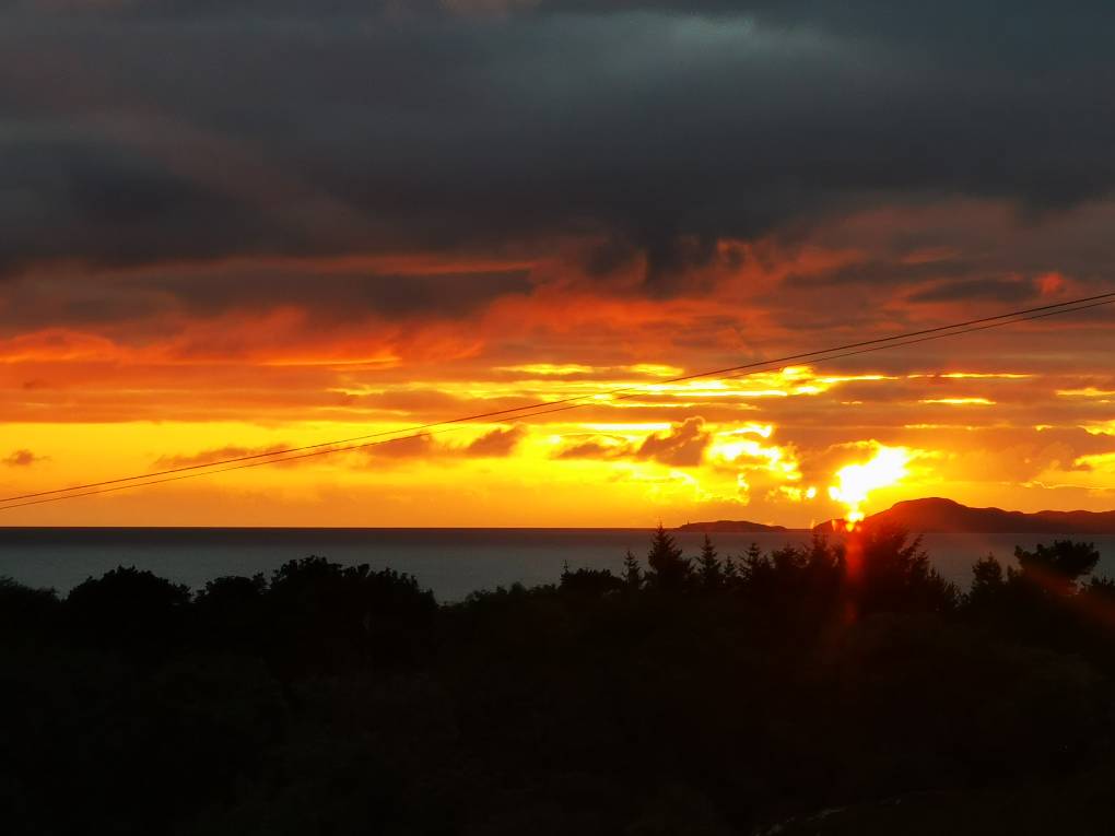 Arisaig, Lochaber, Stunning sunset over Skye...