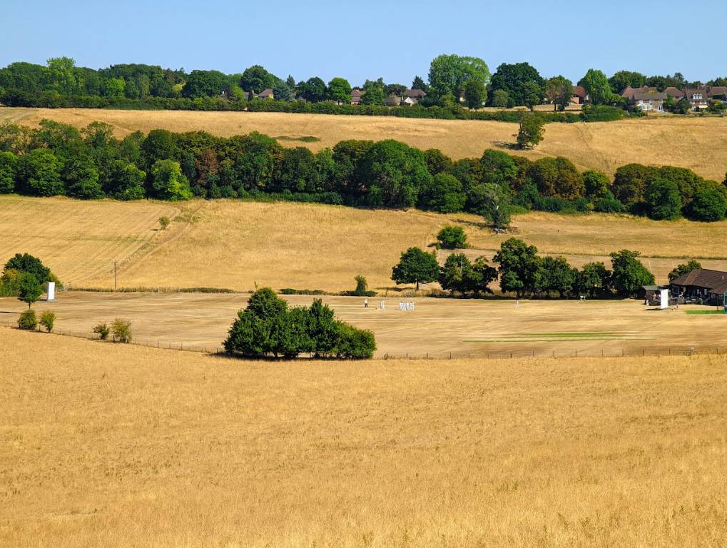 Berkhamsted, Herts, Spot the cricket ground ...