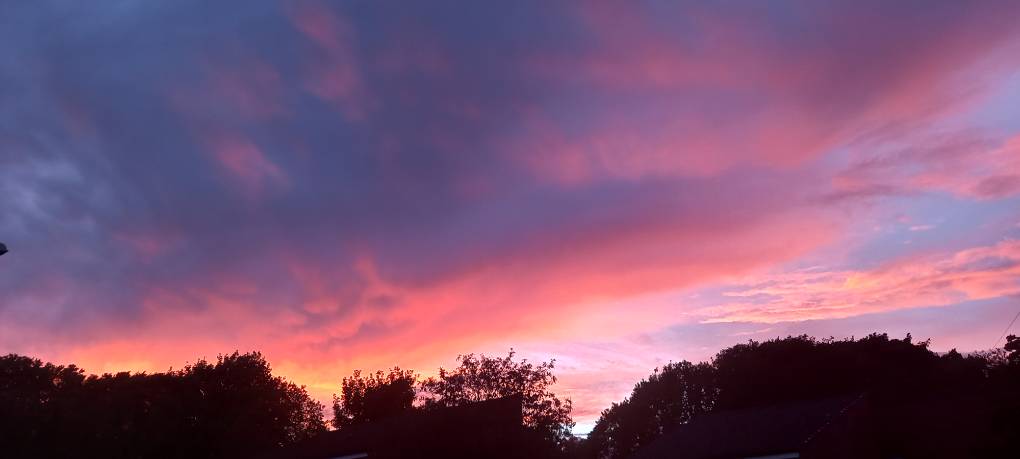 Burnley, Lancashire, September sunset...