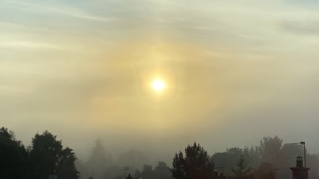 Grantown on Spey, Highlands, Misty start to the day ...