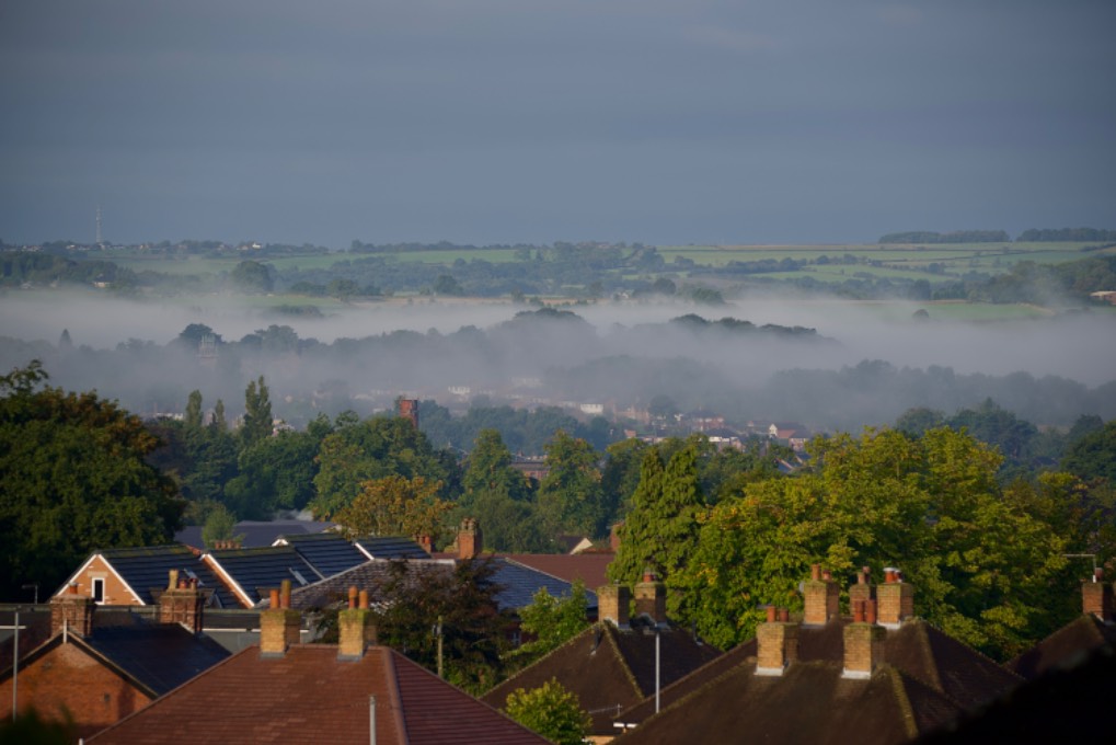 leek, staffordshire, cool Autumns mist this morning.....