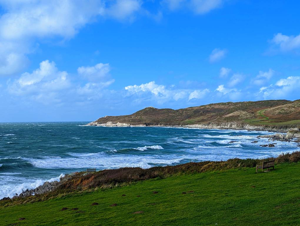 Woolacombe, Devon, Woolacombe Bay on a bright autumn afternoon...