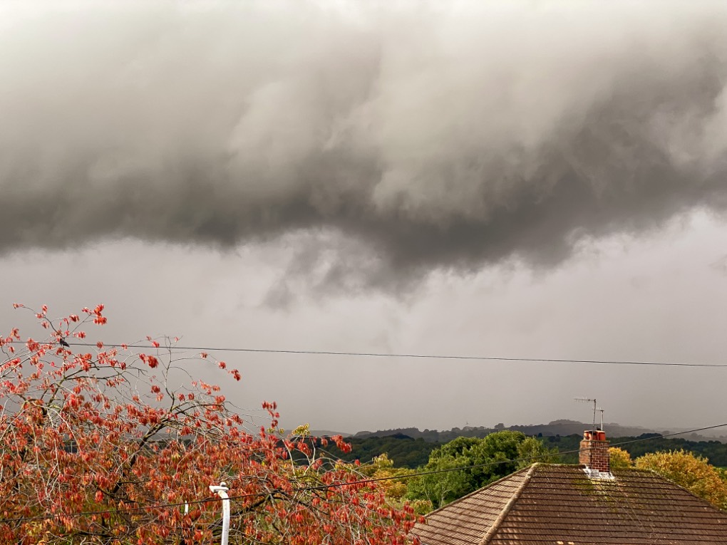 leek, staffordshire, Very active cold front moving through today....