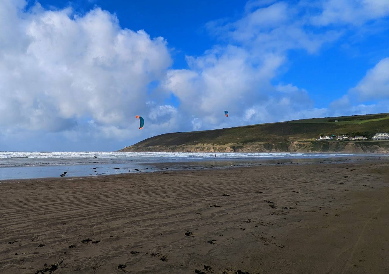 Staunton Sands, Devon, Blustery but bright October day...