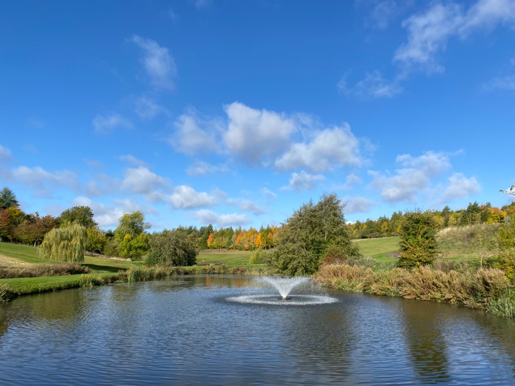 , , After the cold front, Greetham Valley golf course...
