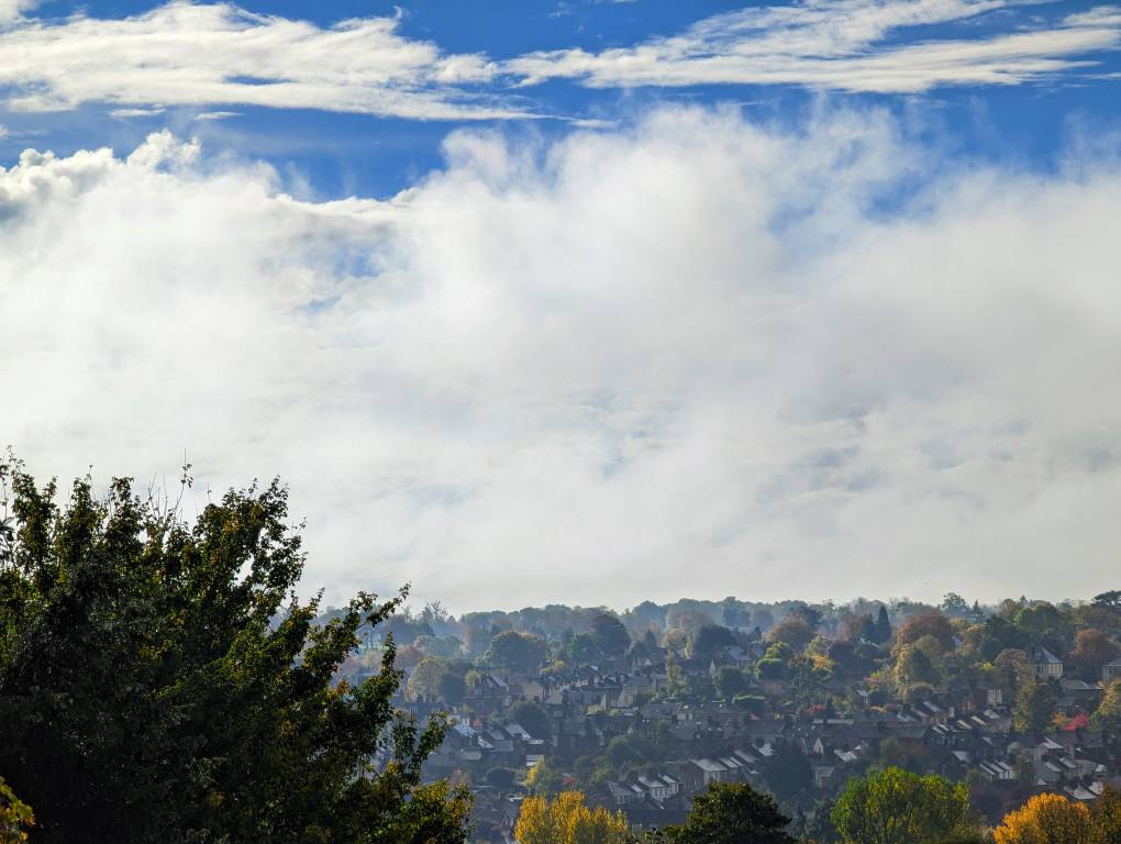 Berkhamsted, Herts, Clearing skies...