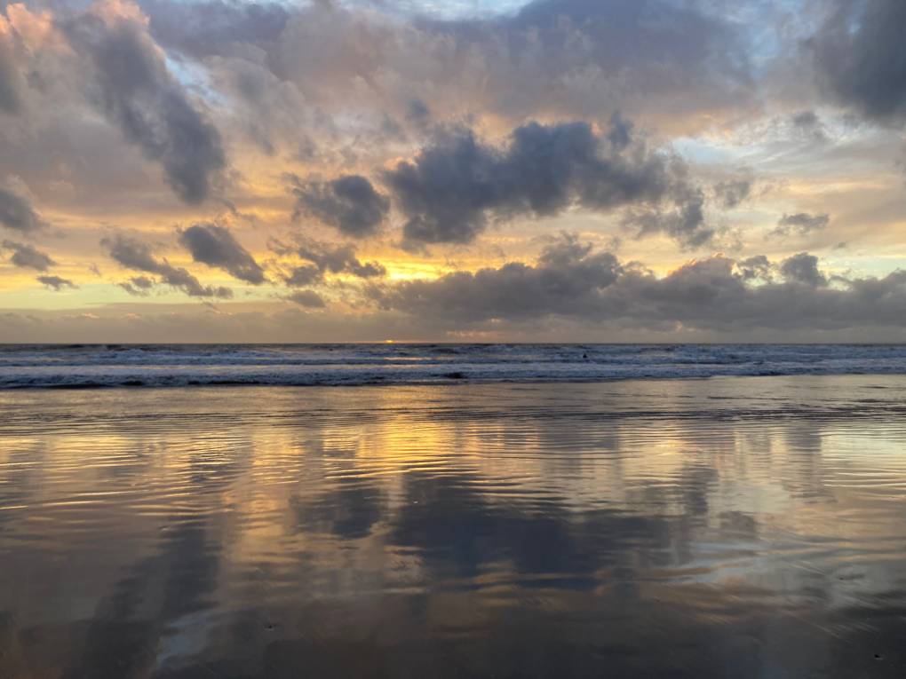Porthcawl, Bridgend, Autumn sunset...