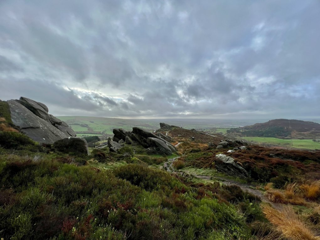 leek, staffordshire, Showers packing in today on the Roaches....
