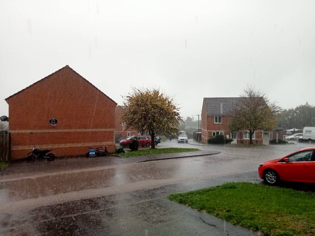 Bridgwater, Somerset, Heavy rain ...