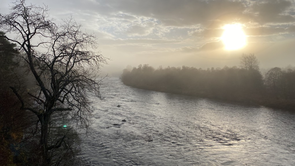 Grantown on Spey, Highlands, Misty morning ...