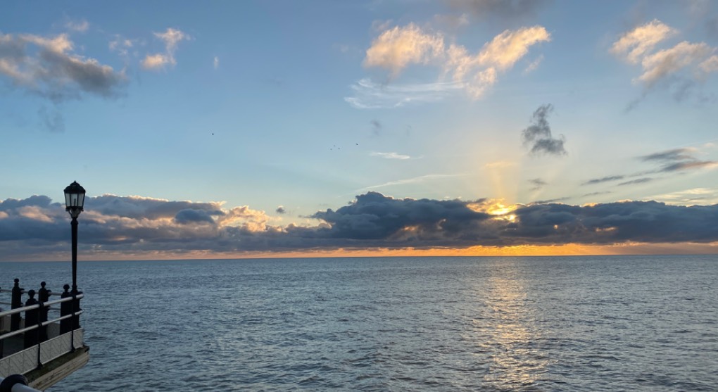 , , Stunning Worthing sunset on a perfect winter day...