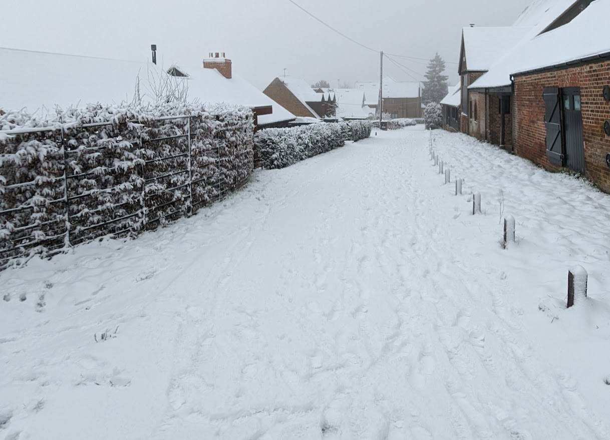 Berkhamsted, Herts, Snow in Berkhamsted on December 12th 2022...