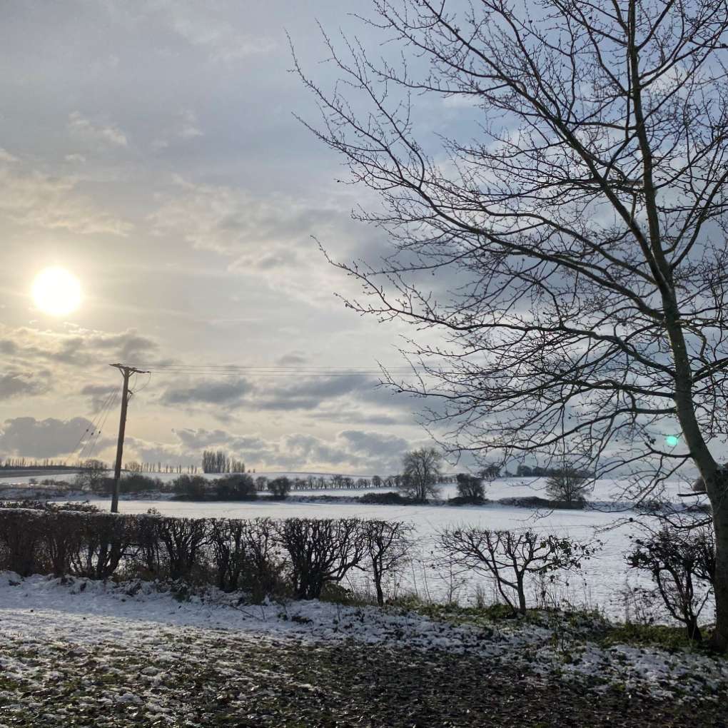 Dartford, Kent, Rural Dartford 6 days after snowfall and before it melts...